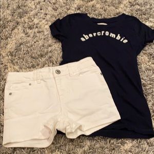 Girls short and short/ shirt set sz10/M